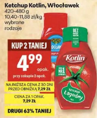 Ketchup łagodny promocja w Delikatesy Centrum