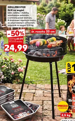 Grill na węgiel Grillmeister promocja w Kaufland