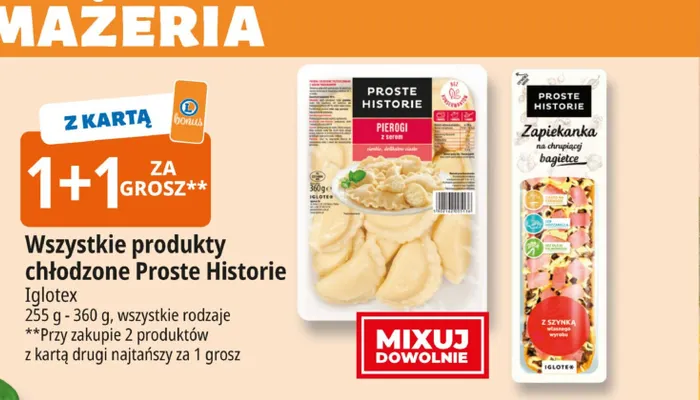 Zapiekanka na chrupiącej bagietce Proste Historie Iglotex promocja w Leclerc