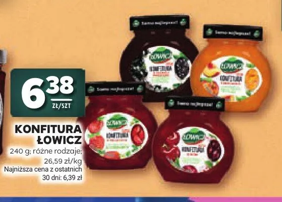 Konfitura wiśniowa Łowicz promocja w Stokrotka