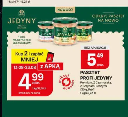 Pasztet Profi Jedyny Z Czarnuszką promocja w Chorten