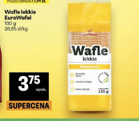Wafle lekkie klasyczne EuroWafel promocja w Delikatesy Centrum