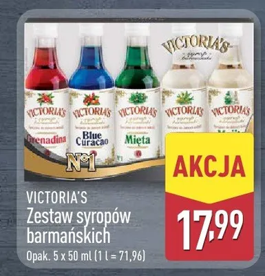 Zestaw syropów barmańskich promocja w Aldi