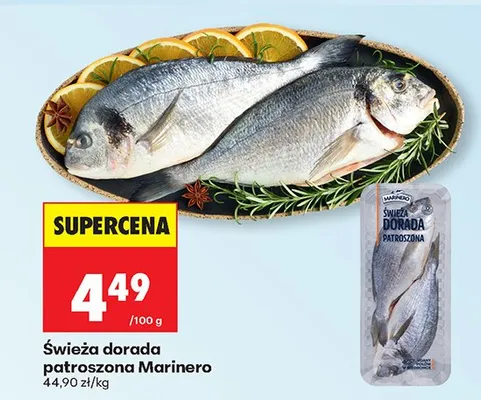 Świeża dorada patroszona promocja w Biedronka