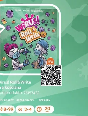 Gra Wirus! Roll&Write promocja w Empik