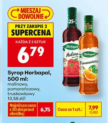 Syrop truskawkowy promocja w Biedronka