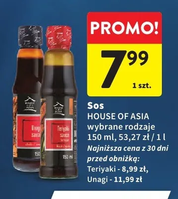Sos Unagi HOUSE OF ASIA promocja w Intermarche