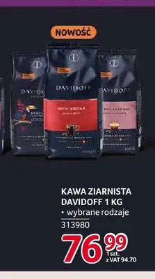 Kawa ziarnista Davidoff promocja w Selgros