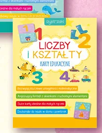 Karty edukacyjne Liczby i kształty Bystrzaki promocja w Biedronka