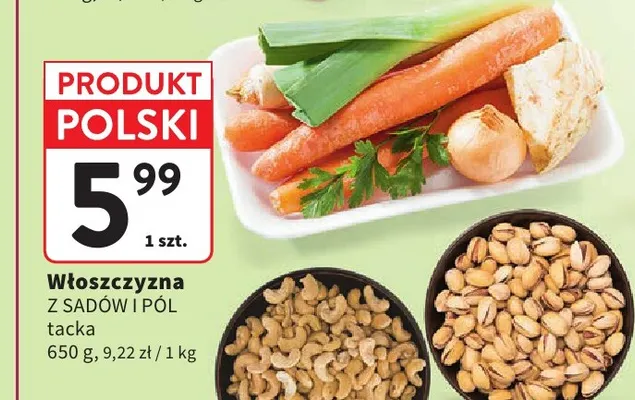 Włoszczyzna tacka Z Sadów i Pól promocja w Intermarche