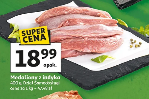 Medaliony z indyka promocja w Auchan