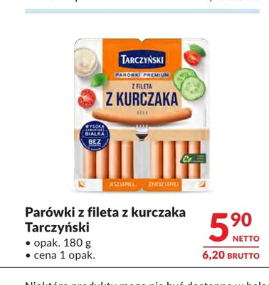 Parówki z fileta z kurczaka Tarczyński promocja w Makro