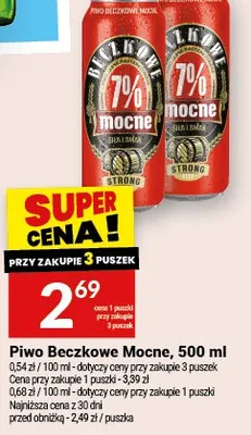 Piwo Beczkowe Mocne promocja w Twój Market