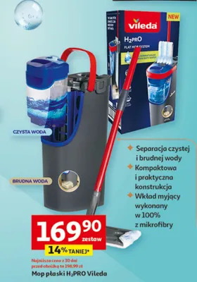 Mop płaski H2PRO promocja w Auchan
