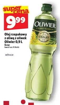 Olej rzepakowy z oliwą z oliwek Oliwier 0,9 L promocja w TOPAZ