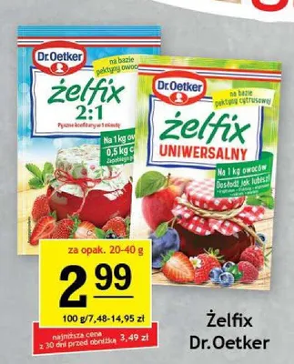 Żelfix 2:1 Dr.Oetker promocja w Gram Market