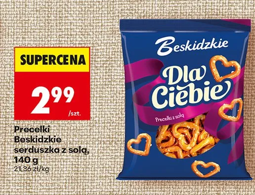 Precelki Beskidzkie serduszka z solą promocja w Biedronka