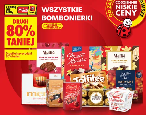 Bombonierka  wszystkie rodzaje promocja w Biedronka