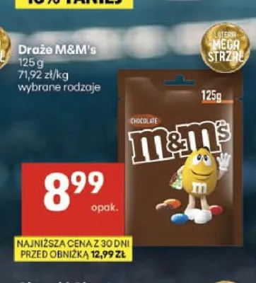 Draże M&M's Peanut promocja w Delikatesy Centrum