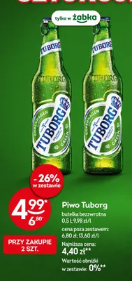 Piwo Tuborg promocja w Żabka