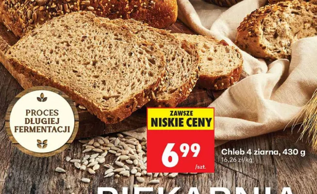Chleb 4 ziarna promocja w Biedronka