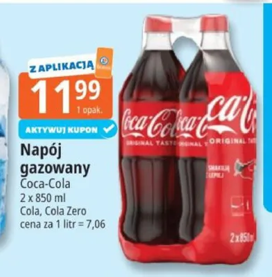 Napój gazowy Coca-Cola Cola promocja w Leclerc