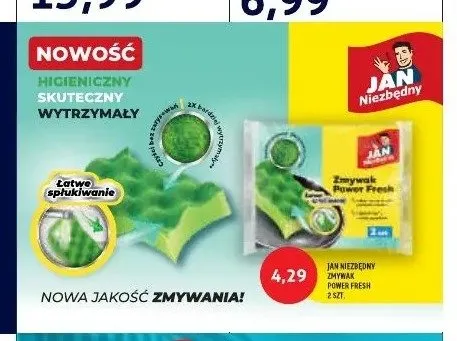 Zmywak Jan Niezbędny Power Fresh promocja w Blue Stop