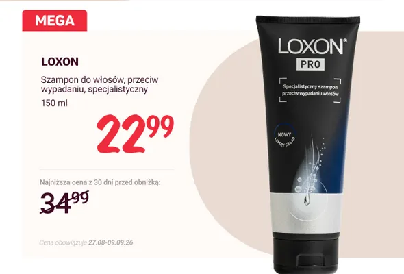 Szampon do włosów przeciw wypadaniu specjalistyczny Loxon promocja w Rossmann