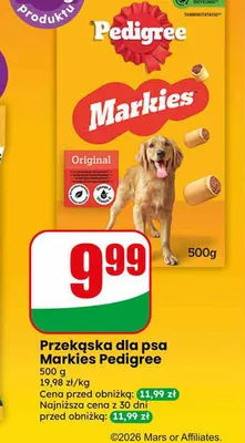Przekąska dla psa Pedigree Markies Original promocja w Dino