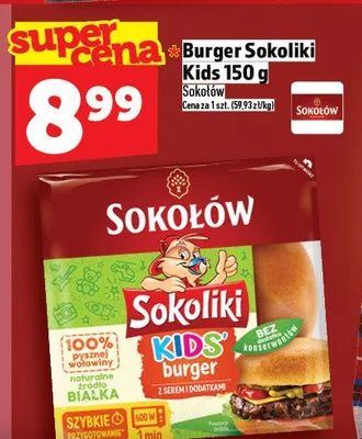 Burger Sokoliki Kids promocja w TOPAZ