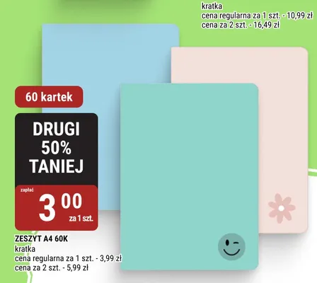 Zeszyt A4 60K promocja w bi1