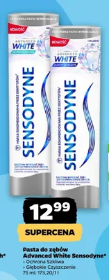 Pasta do zębów Sensodyne Advanced White Głębokie Czyszczenie promocja w Netto