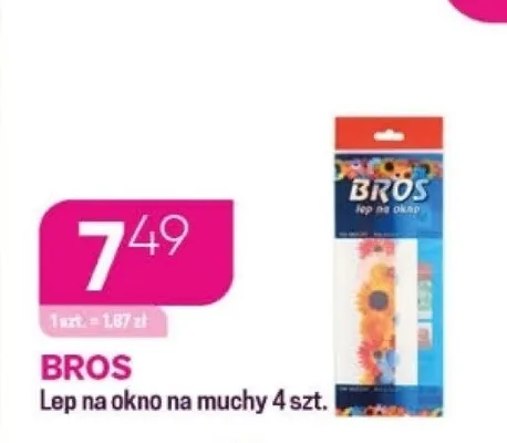 Lep na okno na muchy BROS promocja w Drogerie Koliber
