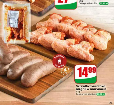 Skrzydło z kurczaka na grill w marynacie AGRO Rydzyna promocja w Dino