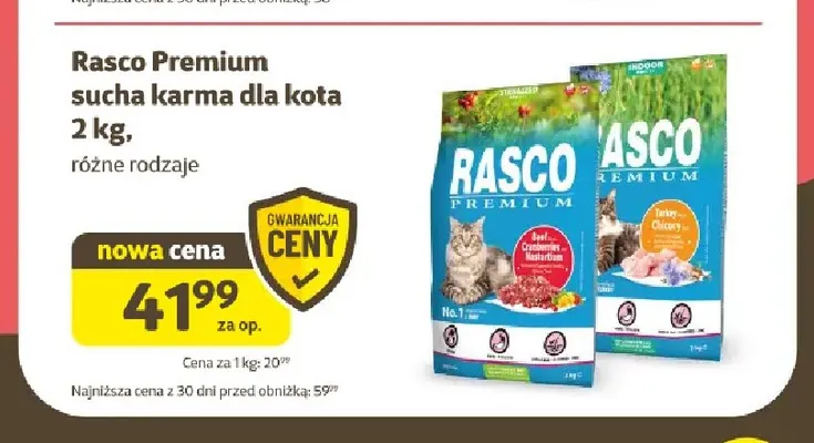 Sucha karma dla kota Rasco Premium Beef, Cranberries & Meadow Herbs promocja w Super Zoo
