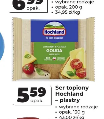 Ser topiony Hochland plastry promocja w Odido