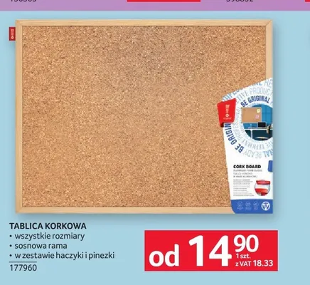 Tablica korkowa promocja w Selgros