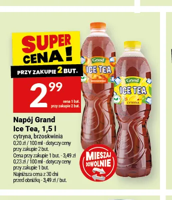 Napój Grand Ice Tea cytryna promocja w Twój Market