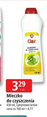 Mleczko do czyszczenia cytrynowe Clair promocja w Leclerc