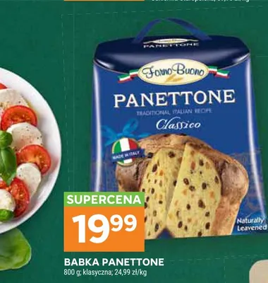 Babka Panettone klasyczna Forno Buono promocja w Stokrotka