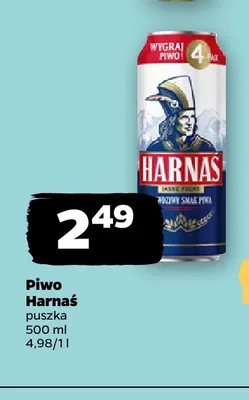 Piwo Harnaś promocja w Netto