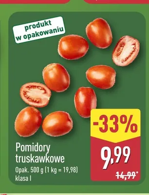 Pomidory truskawkowe promocja w Aldi