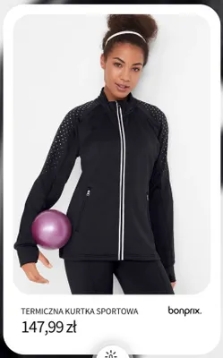Termiczna kurtka sportowa Bonprix promocja w bonprix