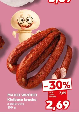 Kiełbasa krucha z galaretką Madej Wróbel promocja w Kaufland