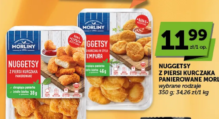 Nuggetsy z piersi kurczaka panierowane Morliny promocja w ABC