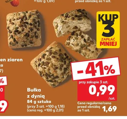 Bułka z dynią promocja w Kaufland