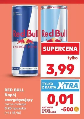 Napój energetyzujący Red Bull Sugarfree promocja w Kaufland