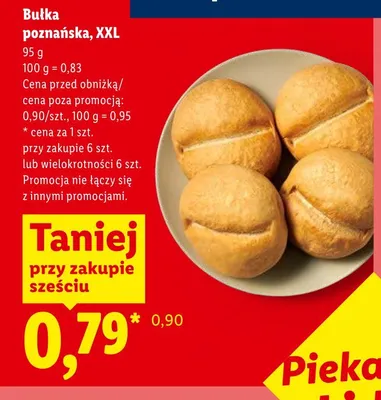Bułka poznańska XXL promocja w Lidl