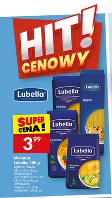 Makaron pióra Lubella promocja w Twój Market