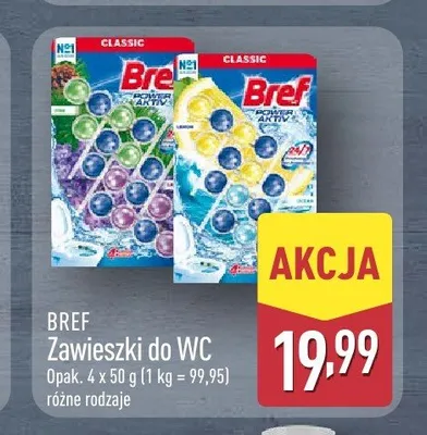 Zawieszki do WC Bref Power Aktiv promocja w Aldi